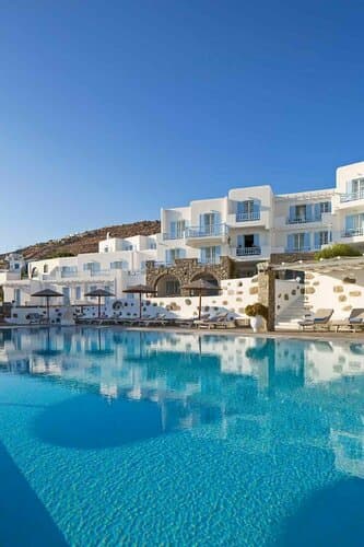 Внешний вид отеля Manoulas Beach Mykonos Resort