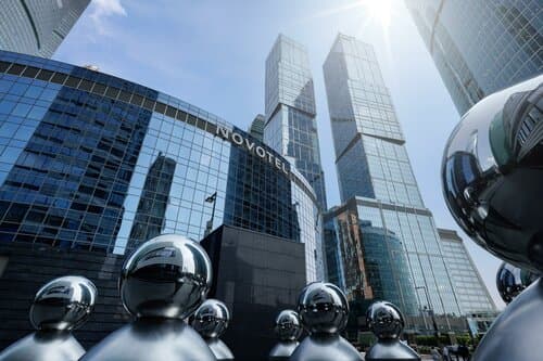 Внешний вид отеля Novotel Москва Сити в Камушках