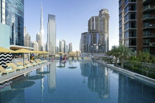 Внешний вид отеля Pullman Dubai Downtown в Торговом заливе