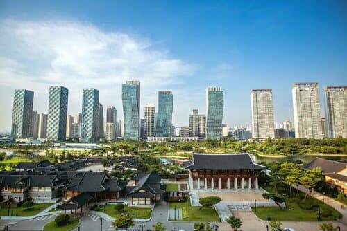 Внешний вид отеля The Central Park Hotel Songdo в Инчхоне