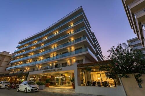 Внешний вид отеля Manousos City Hotel в Муниципальной единице Родосе