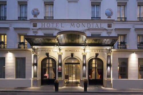 Внешний вид отеля Hotel Mondial в Квартале Фобур-Монмартре