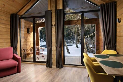 Внешний вид отеля МИРРОС Axis-River в Архызском сельском поселении