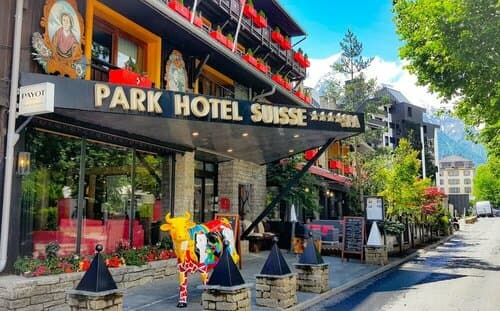 Внешний вид отеля Park Hotel Suisse & SPA в Шамони-Мон-Блане