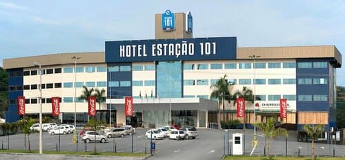 Внешний вид отеля Hotel Estação 101 в Итажае