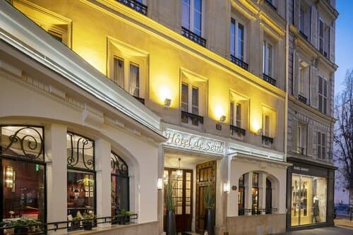 Внешний вид отеля Hôtel De Seine в Квартале Сен-Жермен-де-Пре