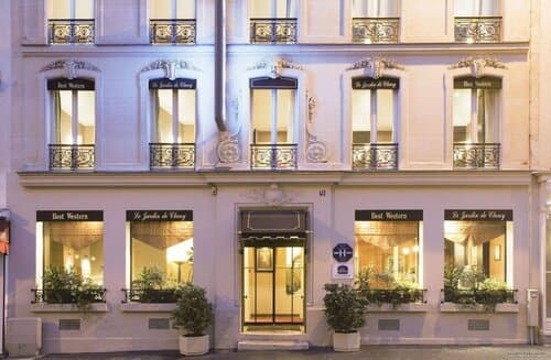 Внешний вид отеля Jardin de Cluny в Квартале Сорбоннах