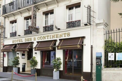 Внешний вид отеля Hotel des Deux Continents в Квартале Сен-Жермен-де-Пре