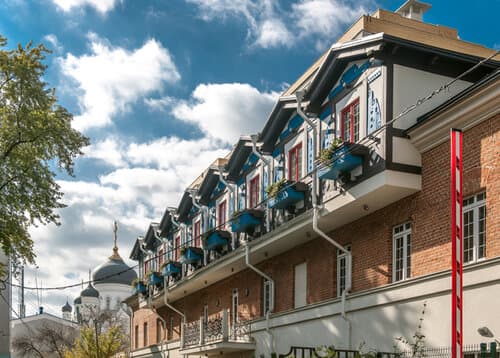 Внешний вид отеля Бронзовый Кабан в Воронеже