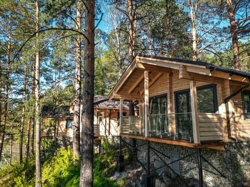 Внешний вид отеля Ayat River в Республике Алтае