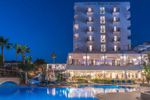 Внешний вид отеля Lordos Beach Hotel & SPA в Кипре