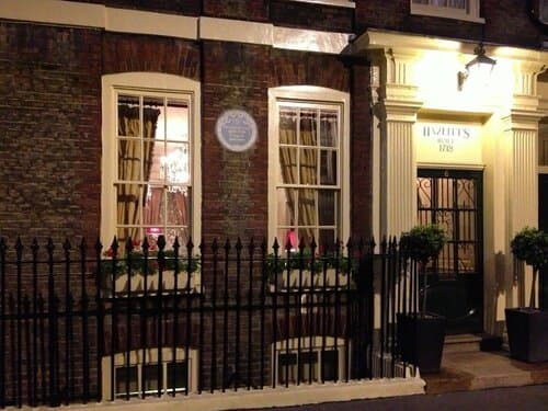 Внешний вид отеля Hazlitt's Hotel в Вестминстере