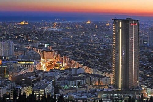 Внешний вид отеля Istanbul Marriott Hotel Sisli