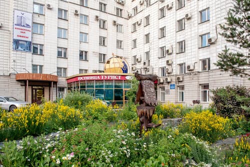 Внешний вид отеля Турист в Барнауле