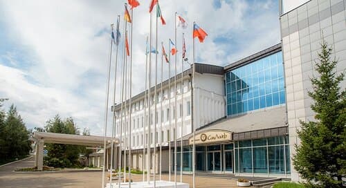 Внешний вид отеля Солнце в Иркутске