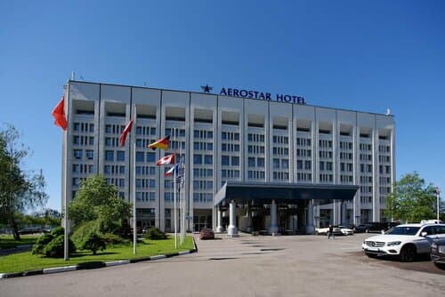 Внешний вид отеля Azimut Отель Аэростар Москва в Хорошёвском районе