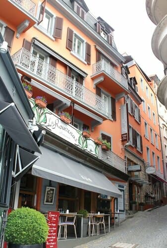 Внешний вид отеля Hôtel de la Rouvenaz в Монтрё